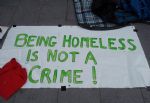 Manchester Homeless Camp at Civil Justice Centre